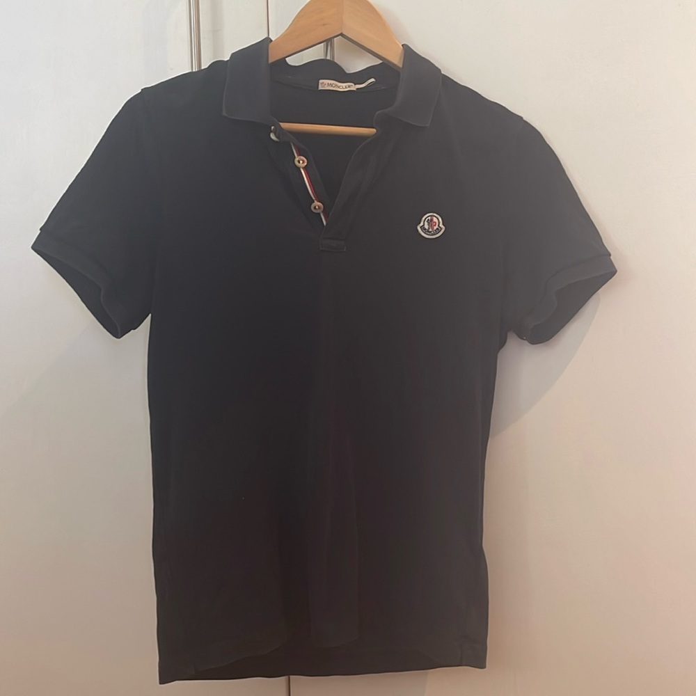 Moncler men’s Navy Polo Shirt